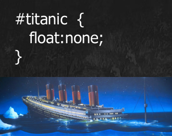 #titanic { float:none }
